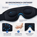 Bluetooth 3D Slaapmasker met Audio