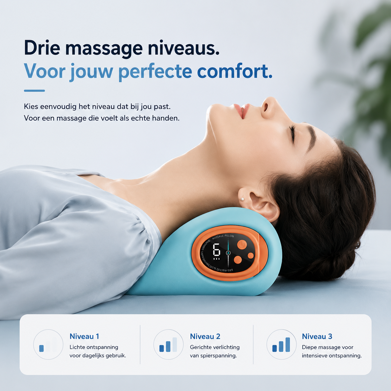 ThermaPulse™ Shiatsu - Slimme Nek- & Schoudermassager met Warmte