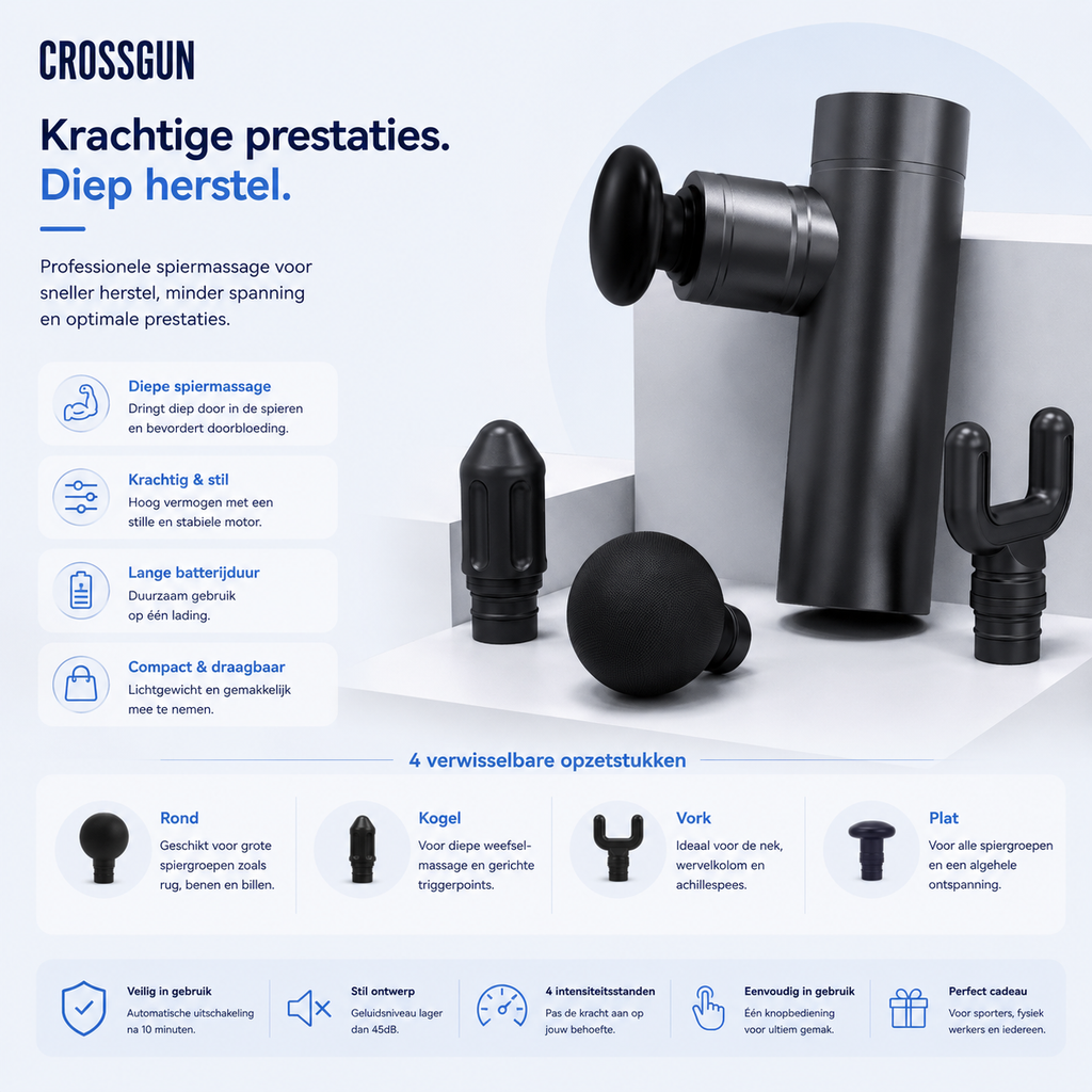 PulseMini™ Pro - Compacte Massage Gun voor Spierherstel
