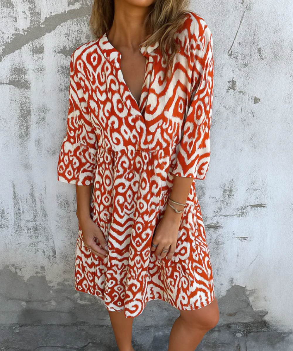 Sanne – Zomerse Print Jurk