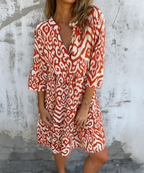 Sanne – Zomerse Print Jurk