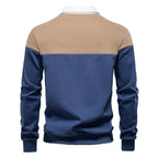 Alvaro – Modern Colorblock Polo Sweater
