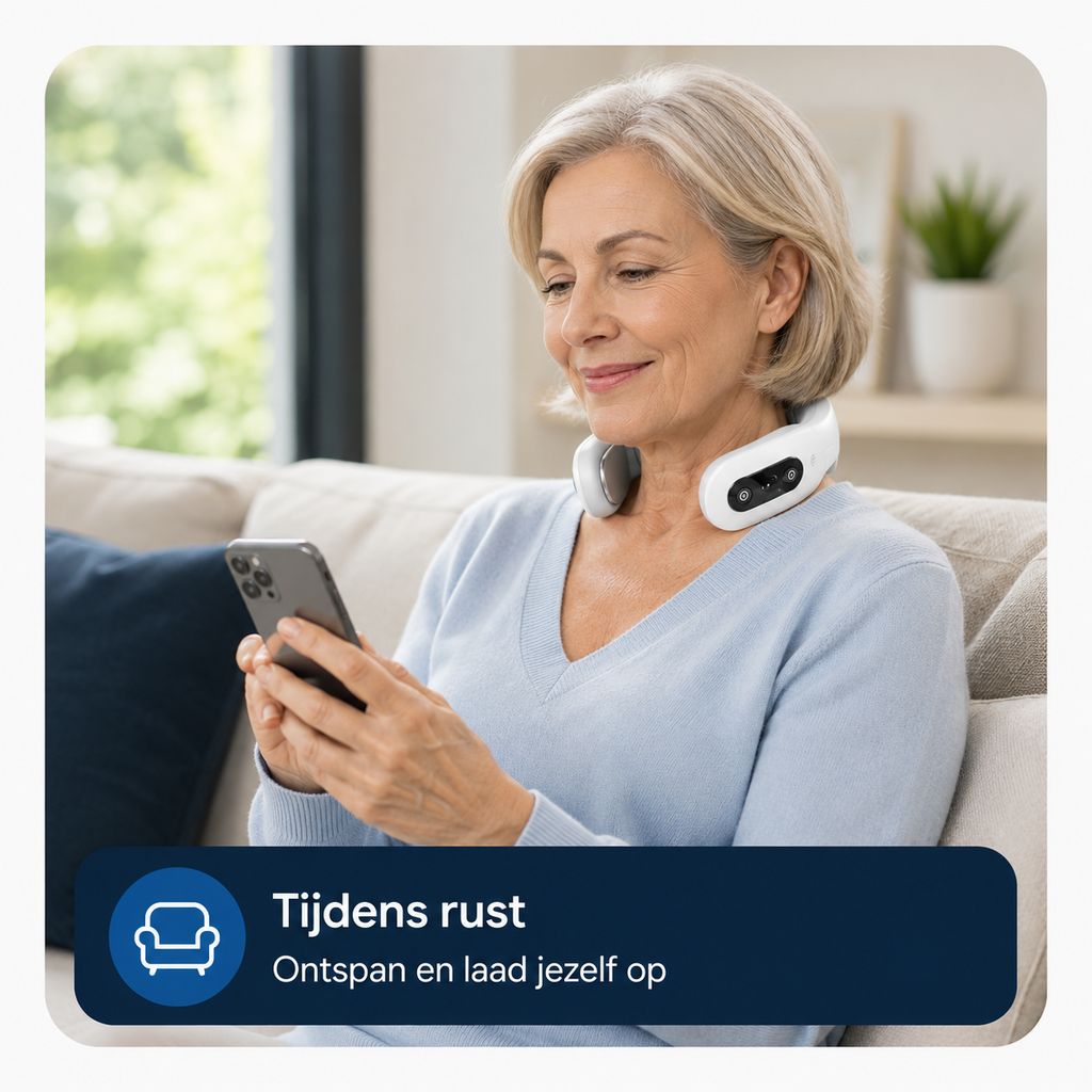NeuroRelief™ Pro Slimme EMS Nekmassager met Warmte